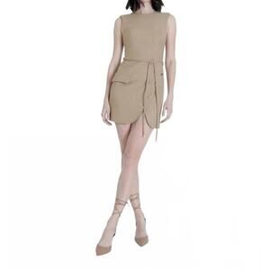 NEW KARINA GRIMALDI zara mini dress in camel